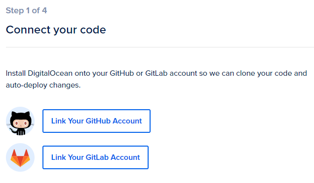 DigitalOcean连接GitHub和GitLab项目